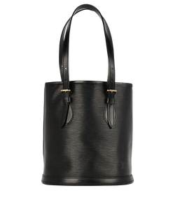 Epi Bucket Bag, Leather, Black, AAS15901, E, 3*